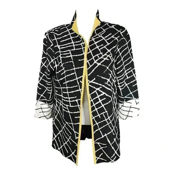 Cardigan Jacket by Ming Wang - Women's Classic Knit - Versatile Layering Fashion - Picture 2 of 4